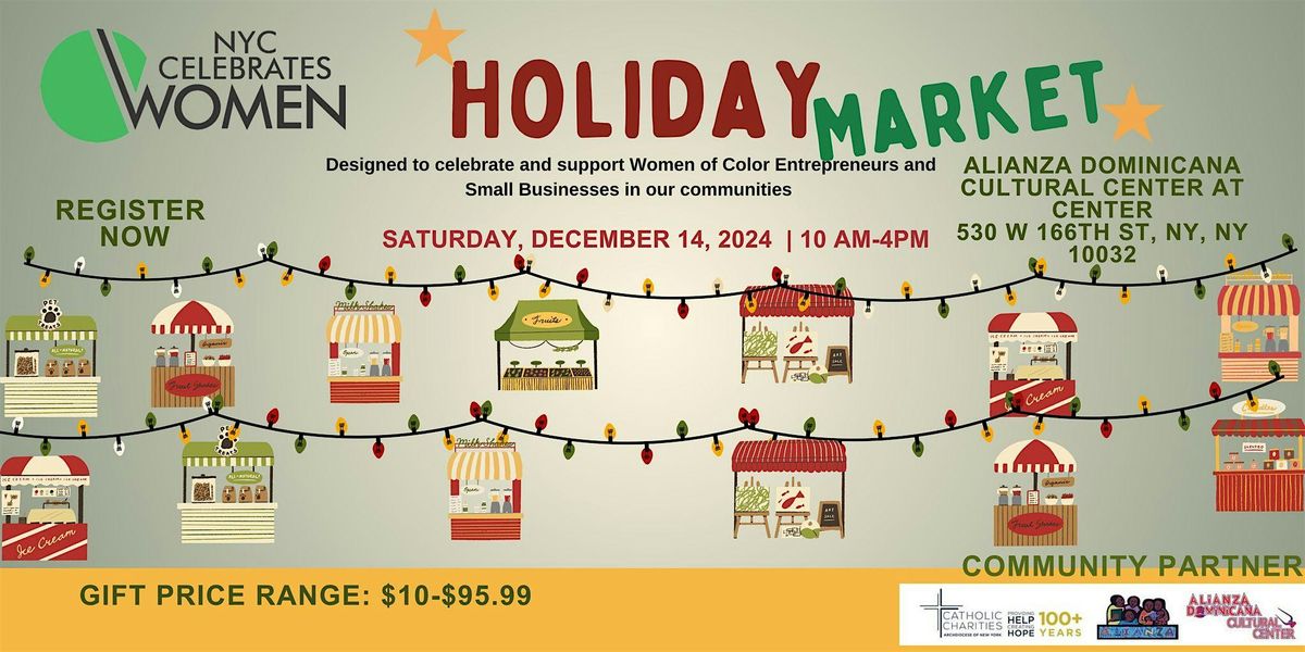 NYC Celebrates Women Presents: Holiday Market for Small Businesses & Women