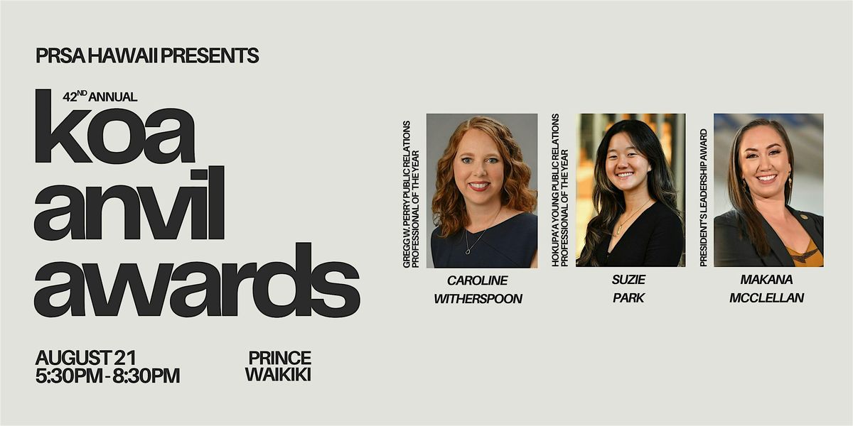 42nd Annual Koa Anvil Awards