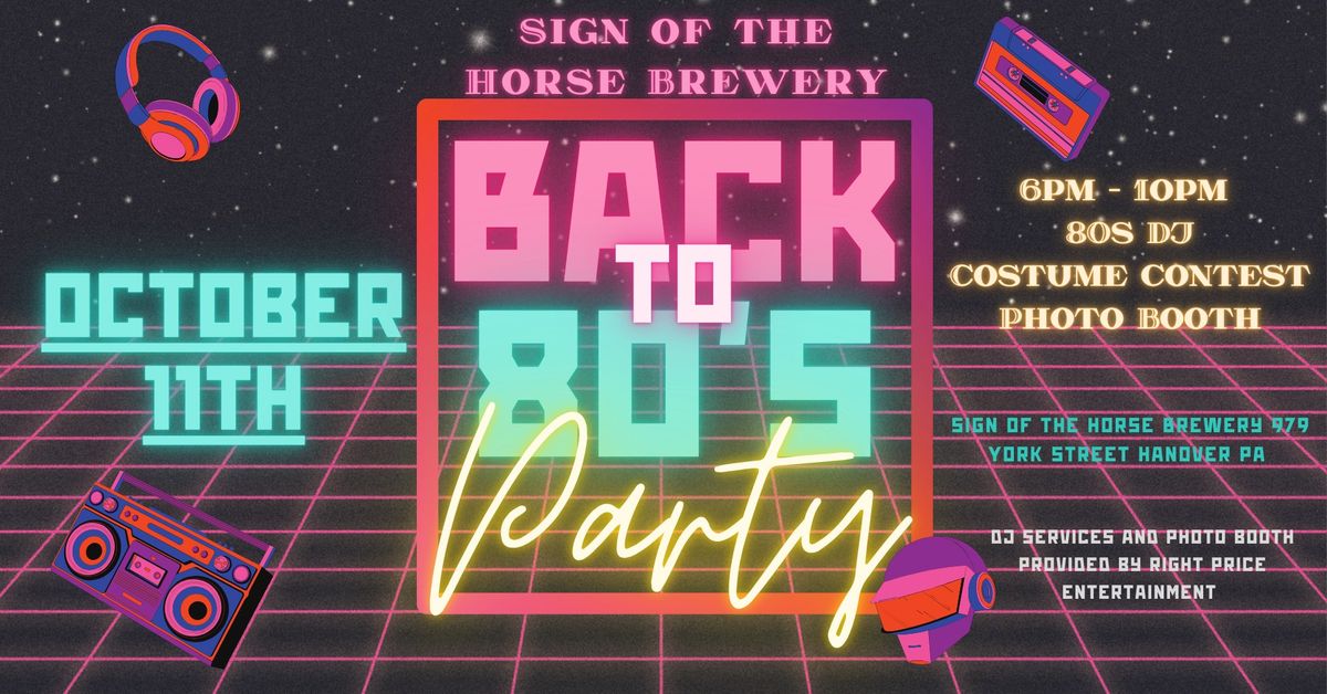 Back to the 80s night 