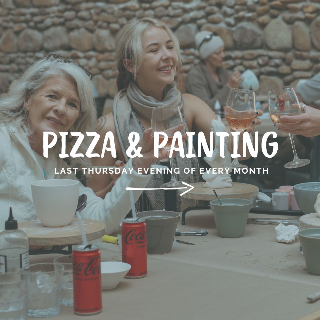 Pizza and Painting Evening at Clay Caf\u00e9 Paarl