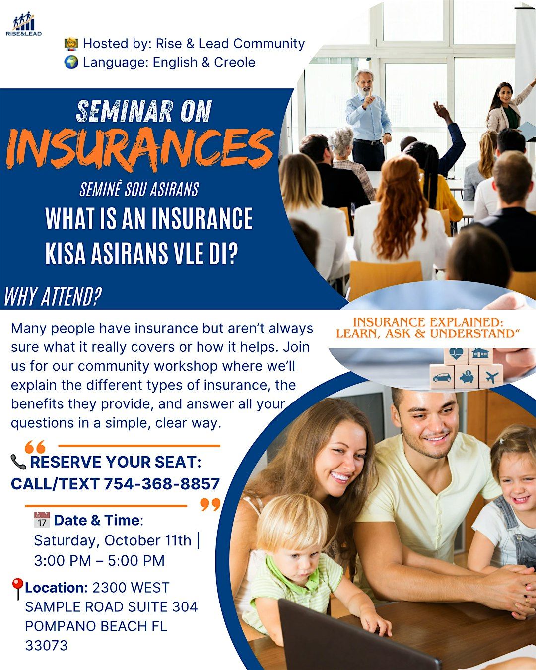Seminar on insurance: Learn, ask & Understand
