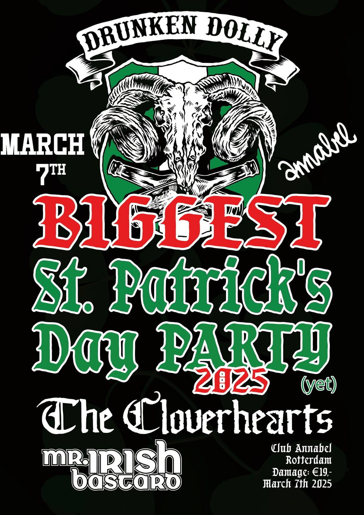 Drunken Dolly's biggest st. Patrick's day party (yet)! | Annabel Rotterdam