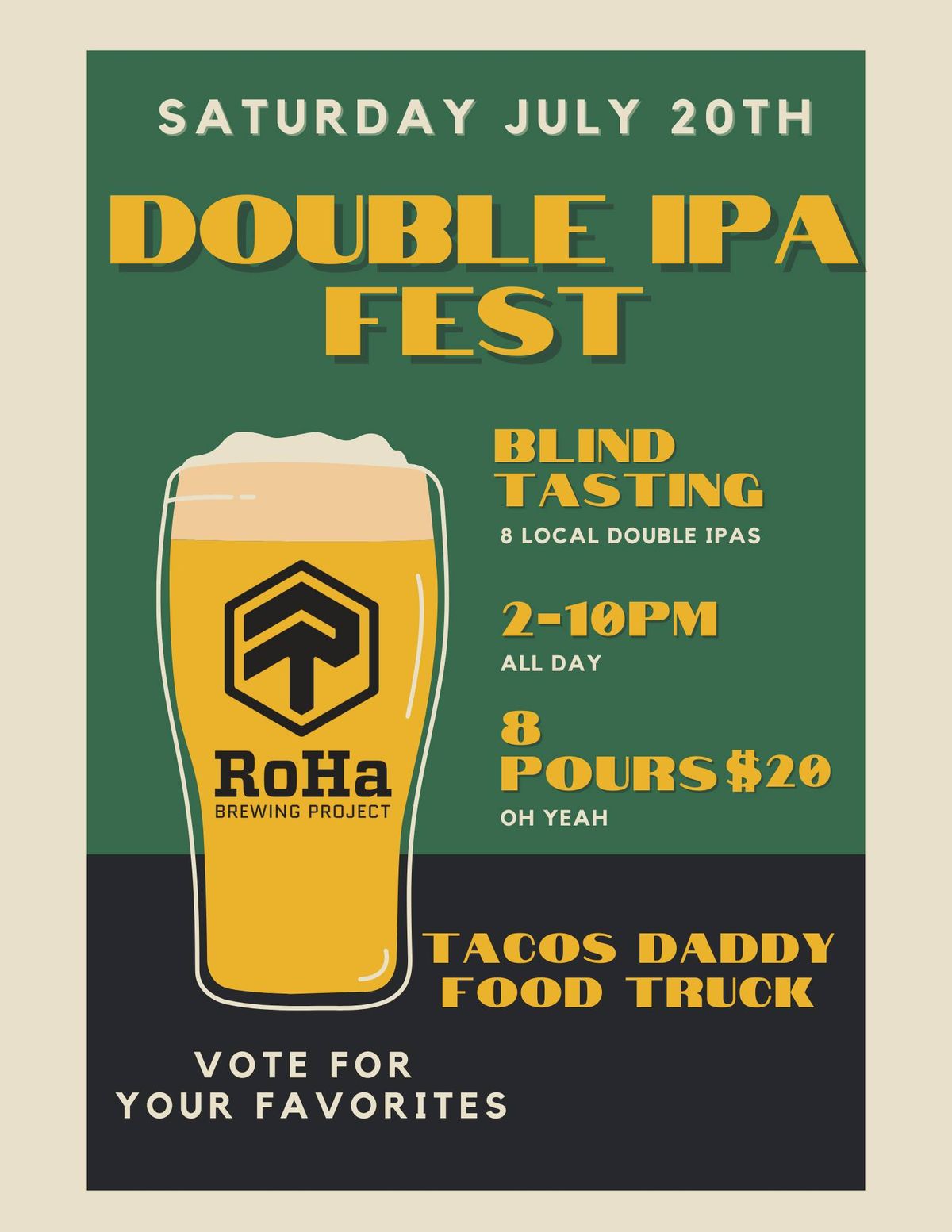 Double IPA Festival and Blind Tasting