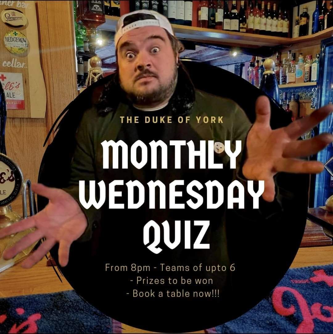 Monthly Pub Quiz 