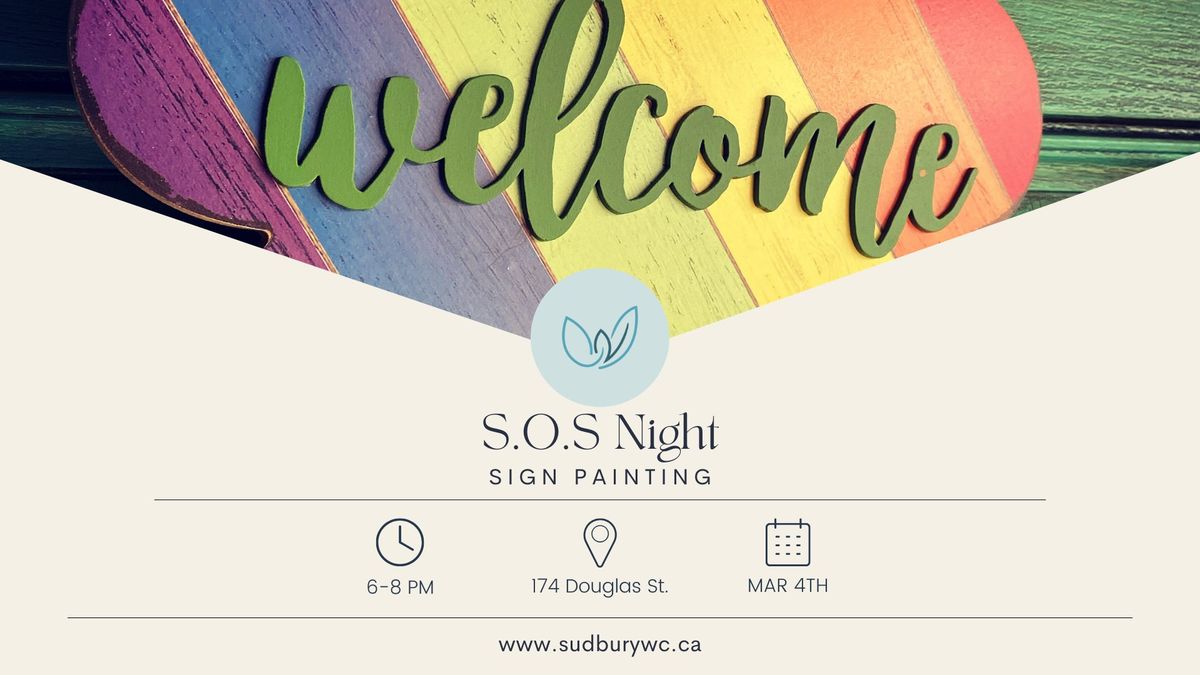 SOS Night - Sign Painting