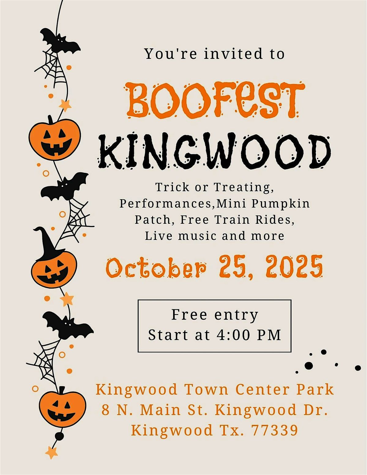 Kingwood BOOFEST