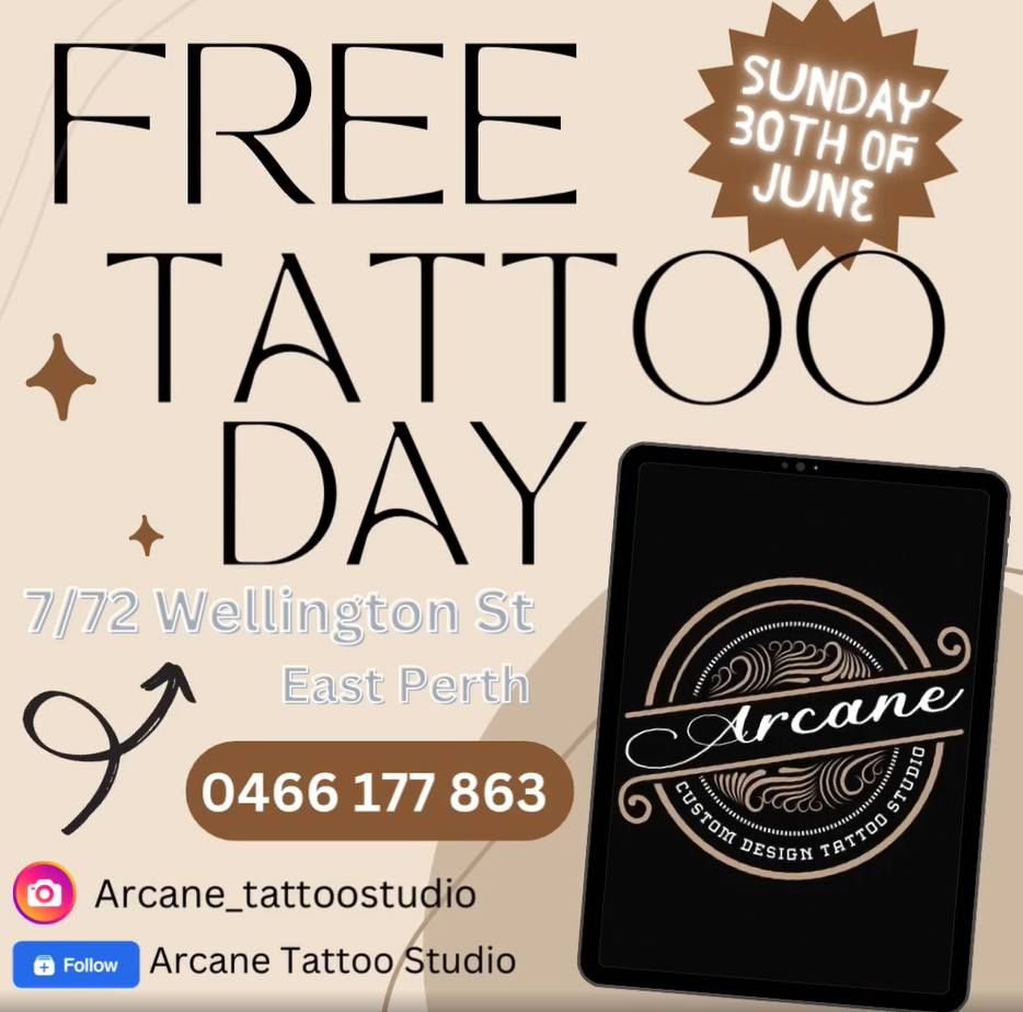 Closed for FREE TATTOO Day