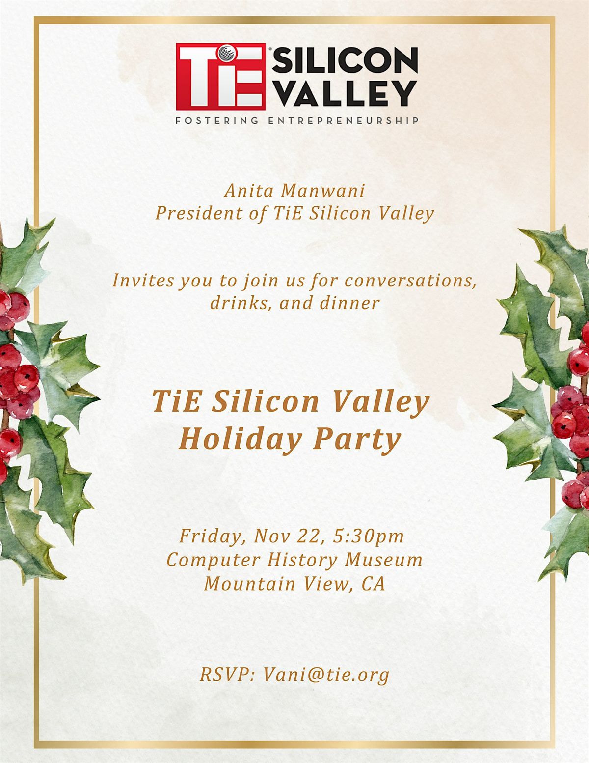 TiE Silicon Valley Holiday Party 2024