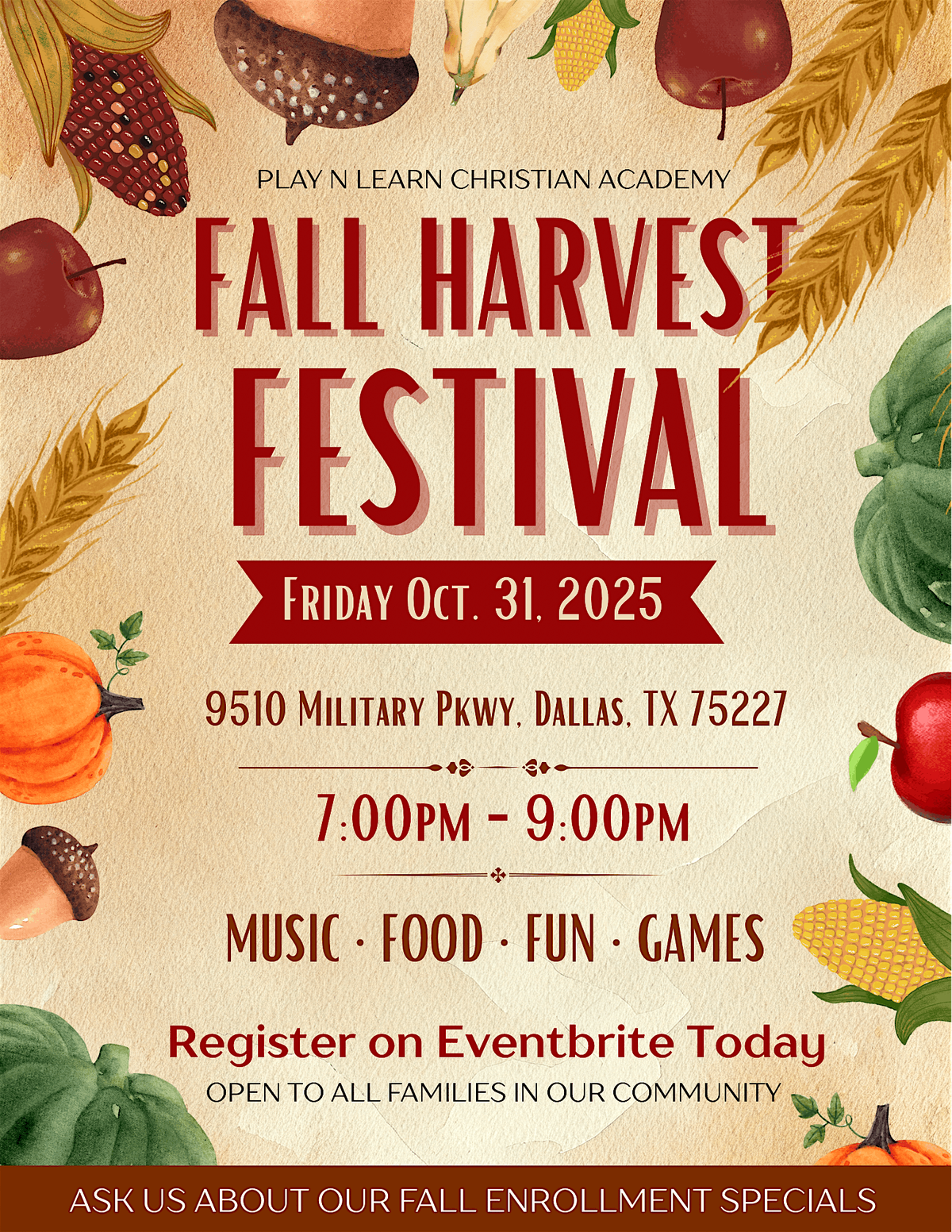 Play-N-Learn Christian Academy Fall Harvest Festival