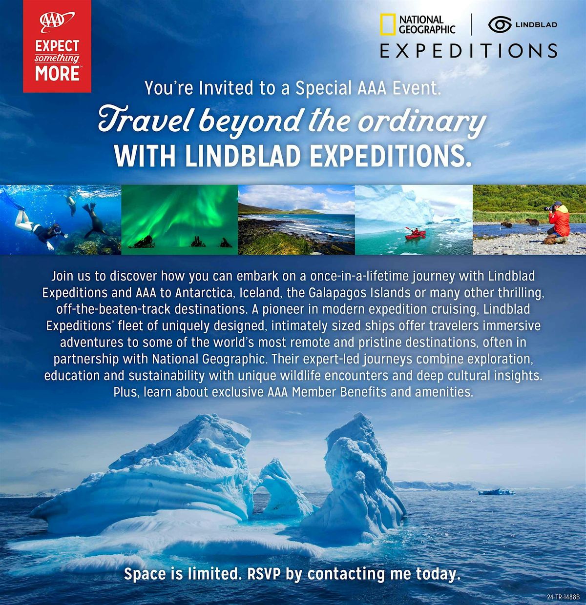 Travel beyond the ordinary WITH LINDBLAD EXPEDITIONS.