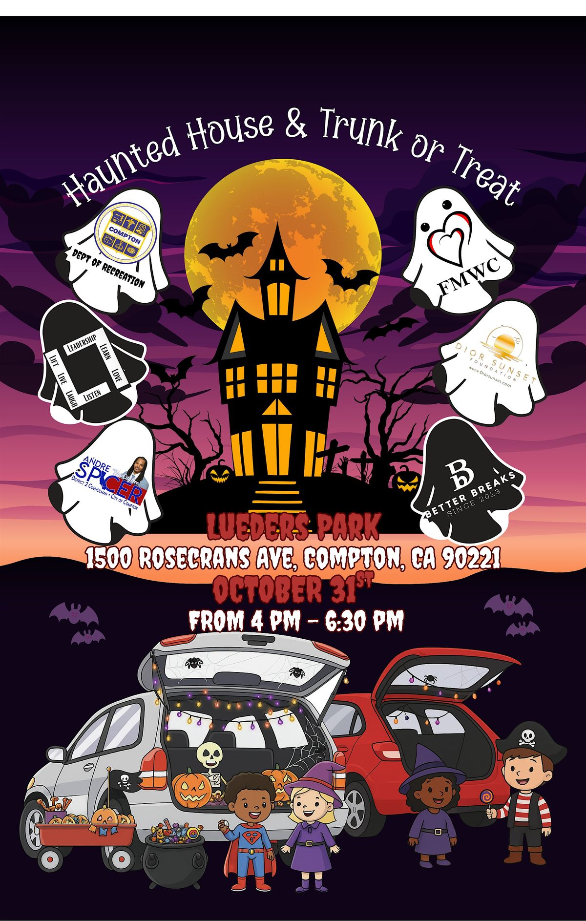 Trunk-or-Treat & Haunted House at Lueders Park!