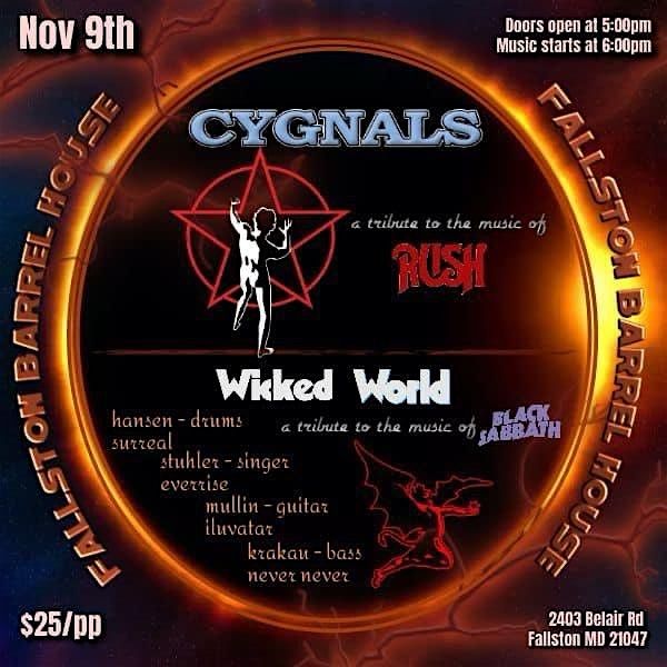 Rush Tribute Band  "Cygnals" Live at The Barrel House