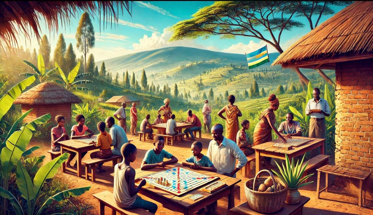 Saturday morning Scrabble at Nature Kigali, Nyarutarama