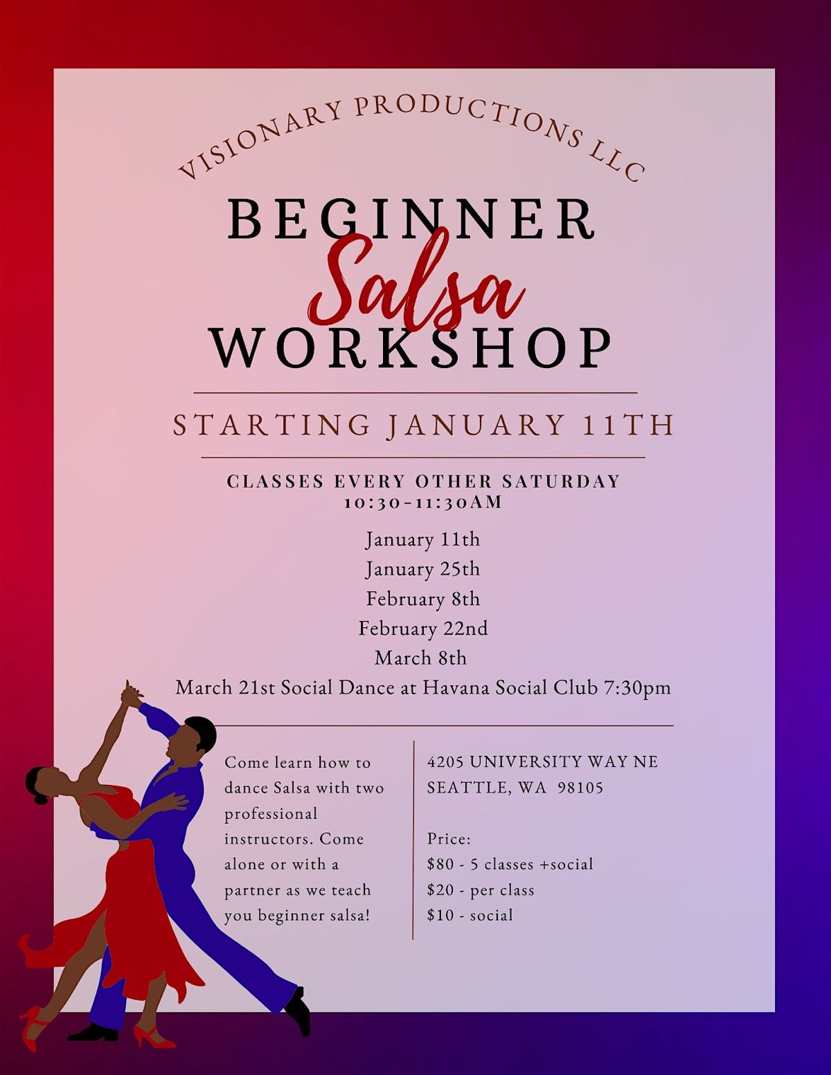 Beginner Salsa Workshop