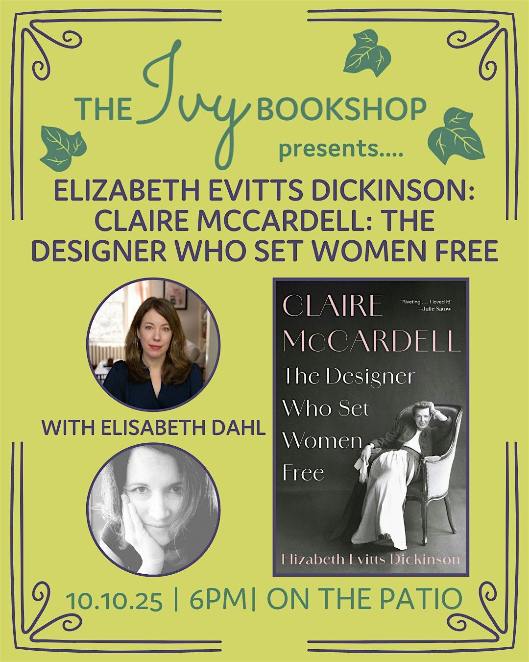 Elizabeth Evitts Dickinson: CLAIRE MCCARDELL: THE DESIGNER WHO SET WOMEN...