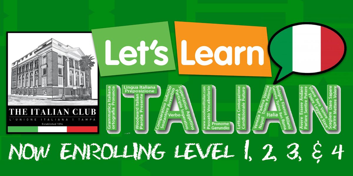 Italian Language Program Italian Language Program @ the Italian Club (Starting January 2026 ...