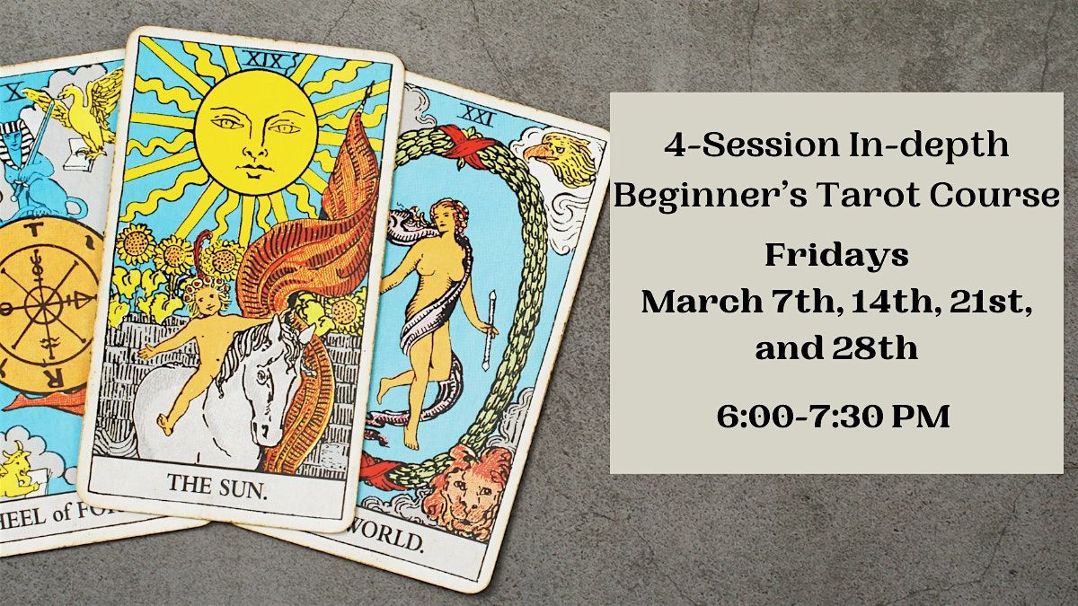 4-Session In-Depth Beginners Tarot Course