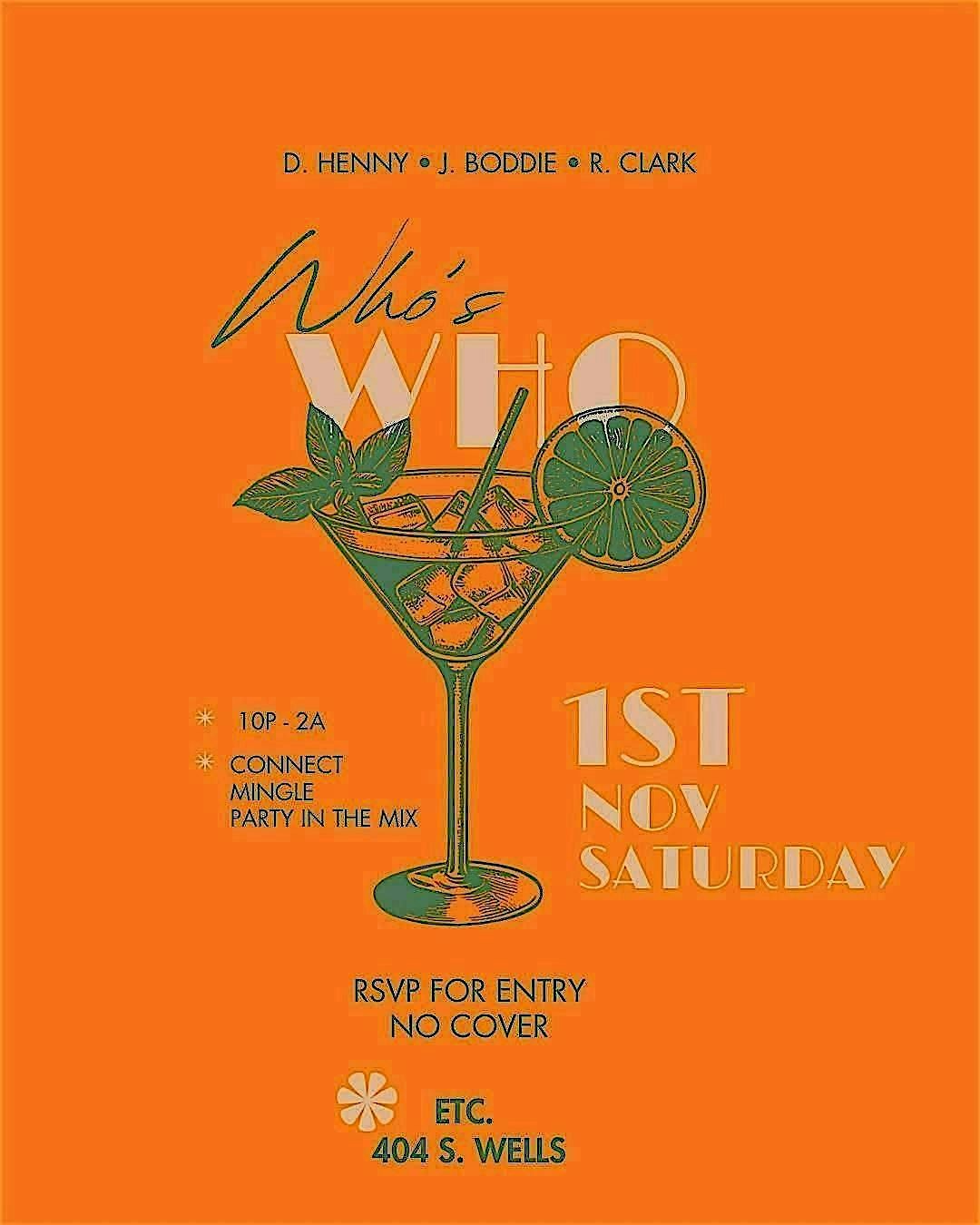 Who's Who Mixer Party - Halloween Edition