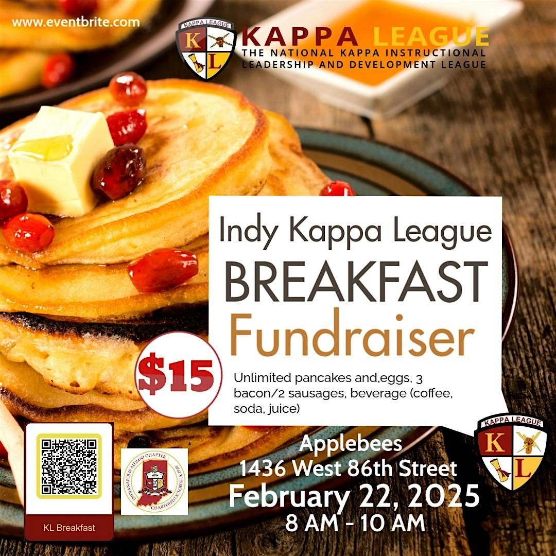 Kappa League Breakfast Fundraiser 2025 - All you can Eat($15)