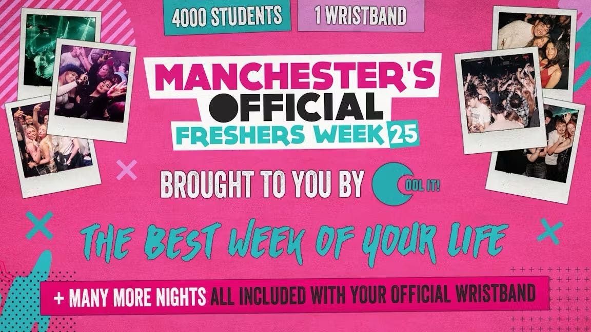 Manchester's OFFICIAL All Access Freshers Wristband 2025 