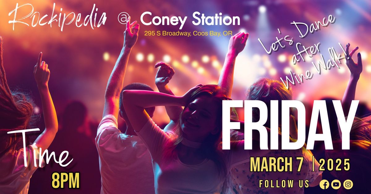 Rockipedia at Coney Station - Wine Walk Friday!