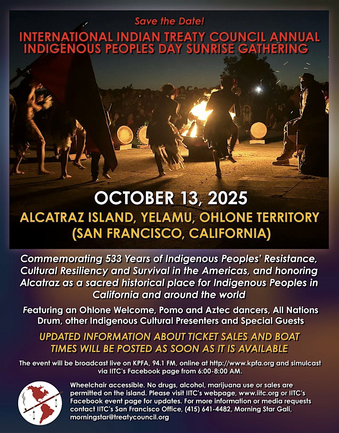 BAAITS Community Tickets for Indigenous Peoples Day Sunrise Ceremony 2025