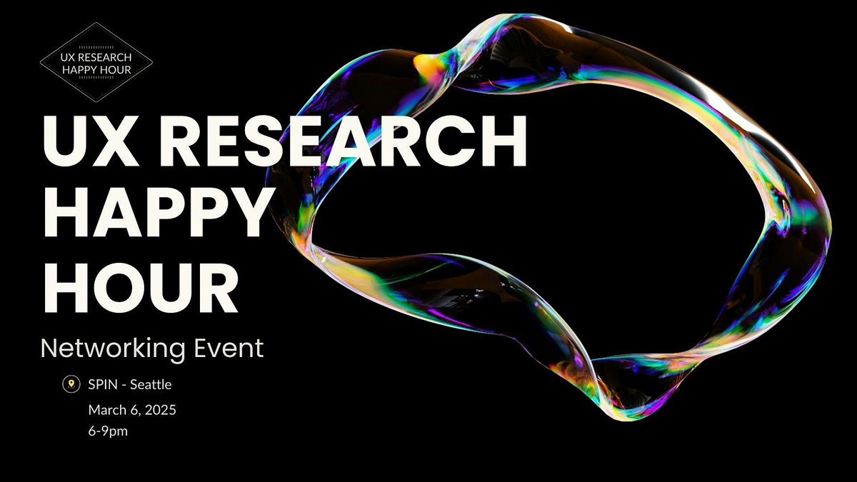 UX Research Happy Hour Event