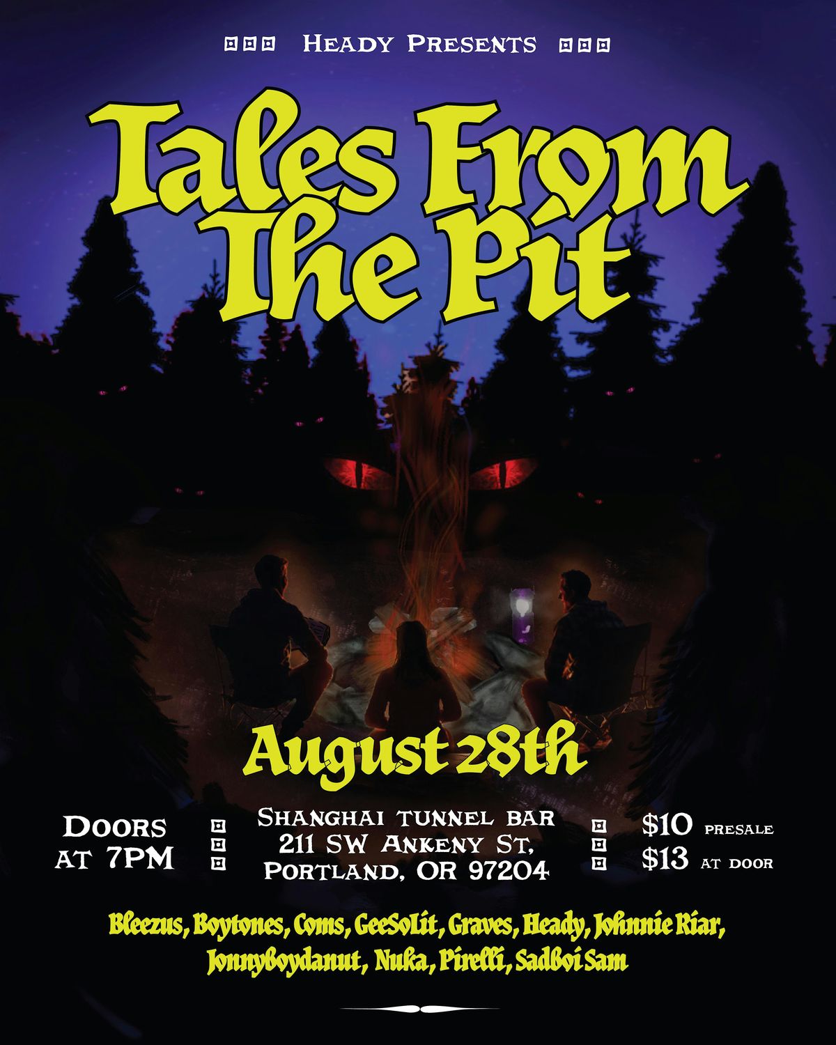 HEADY Presents: TALES FROM THE PIT @ Shanghai Tunnel Bar