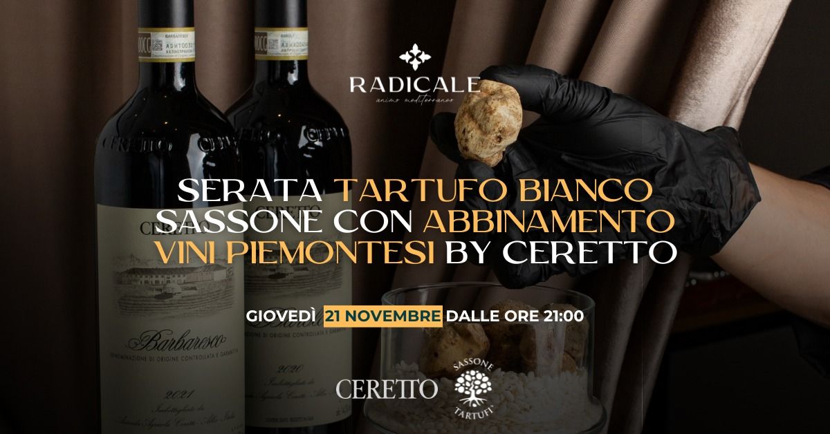 Serata Tartufo Bianco e Vini Piemontesi