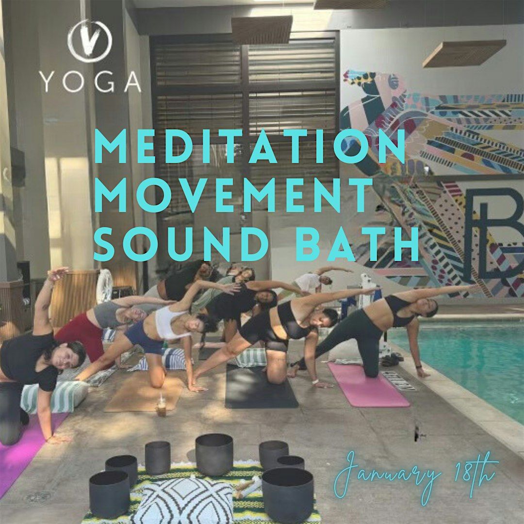 FREE Mediation: Poolside Movement & Sound with V12 Yoga