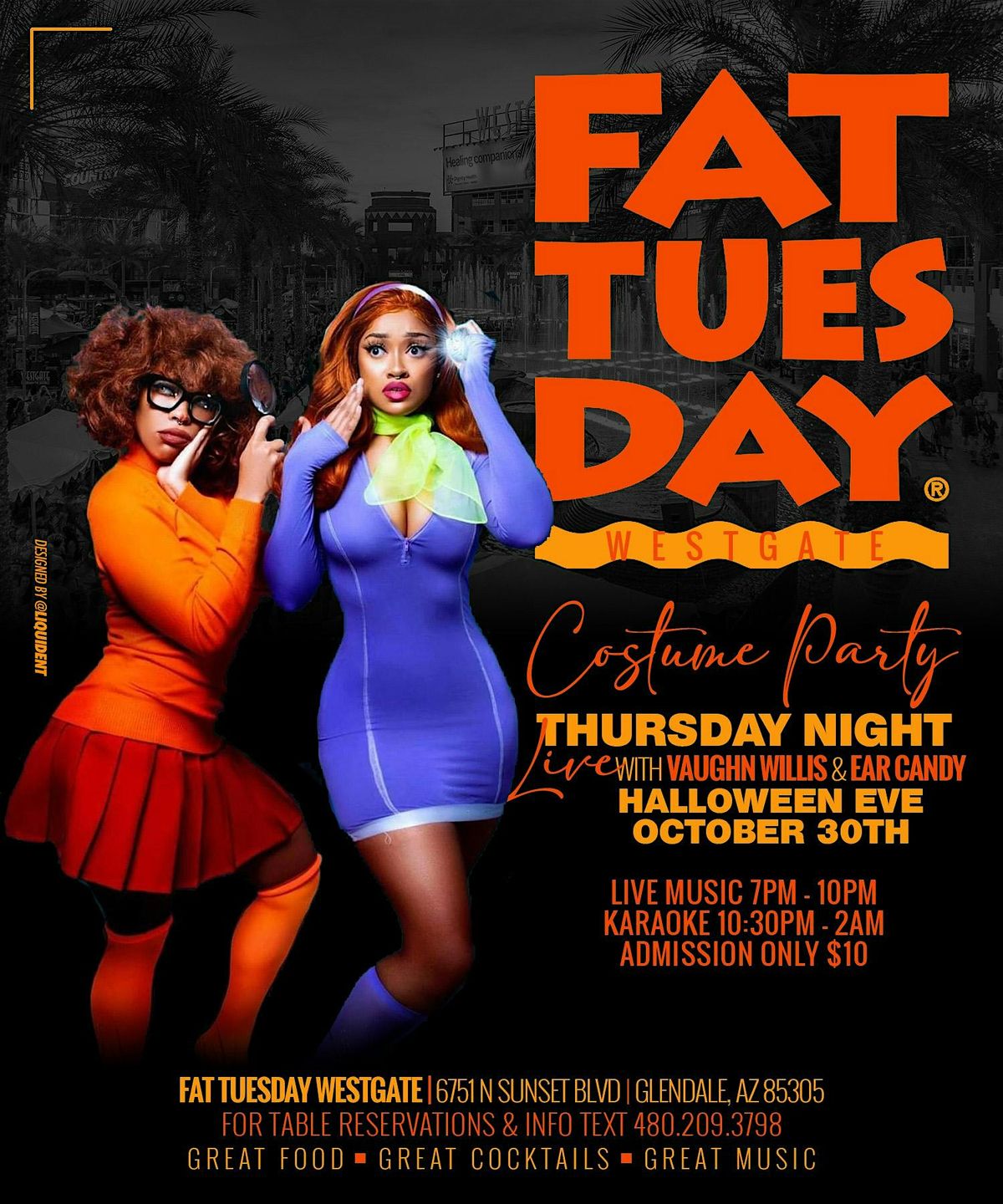 Halloween Eve at Fat Tuesday w\/ Vaughn Willis & Vanessa Renee 10-30