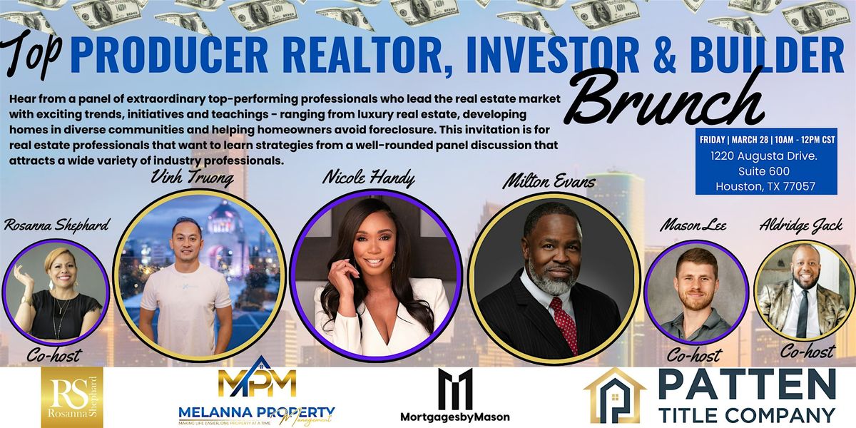 Top Producer Realtor, Investor & Builder