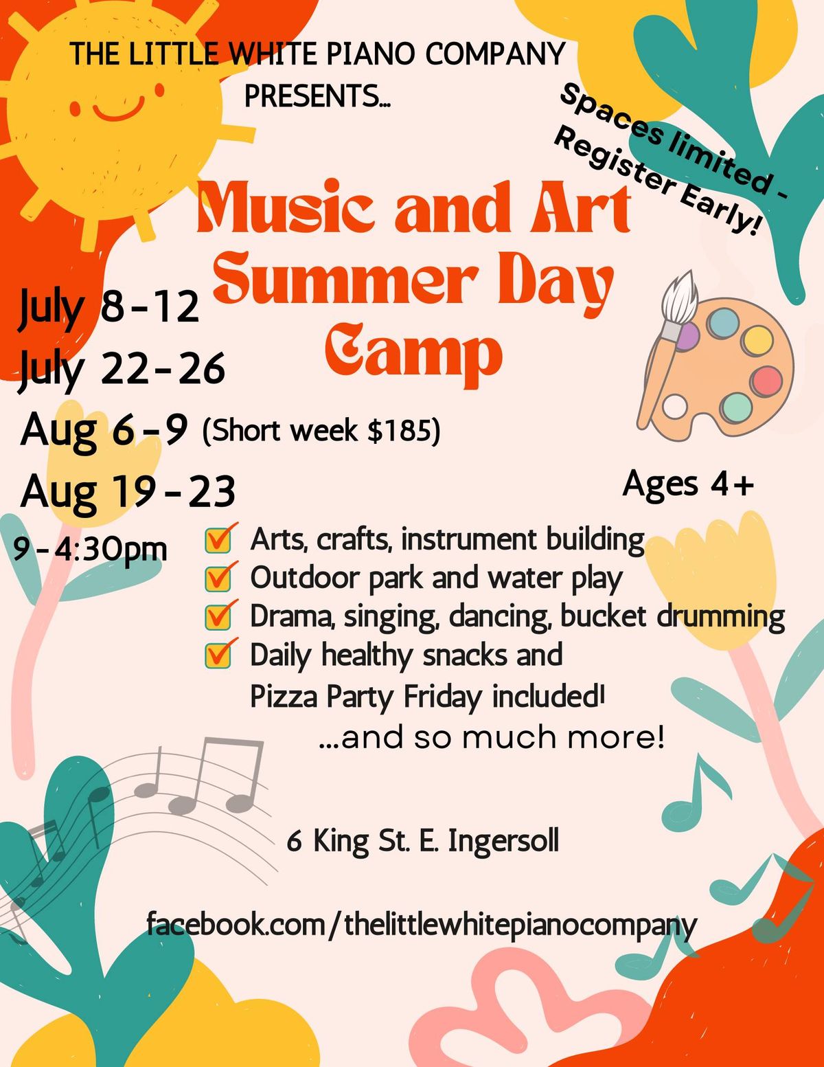 Music and Art Day Camp! 