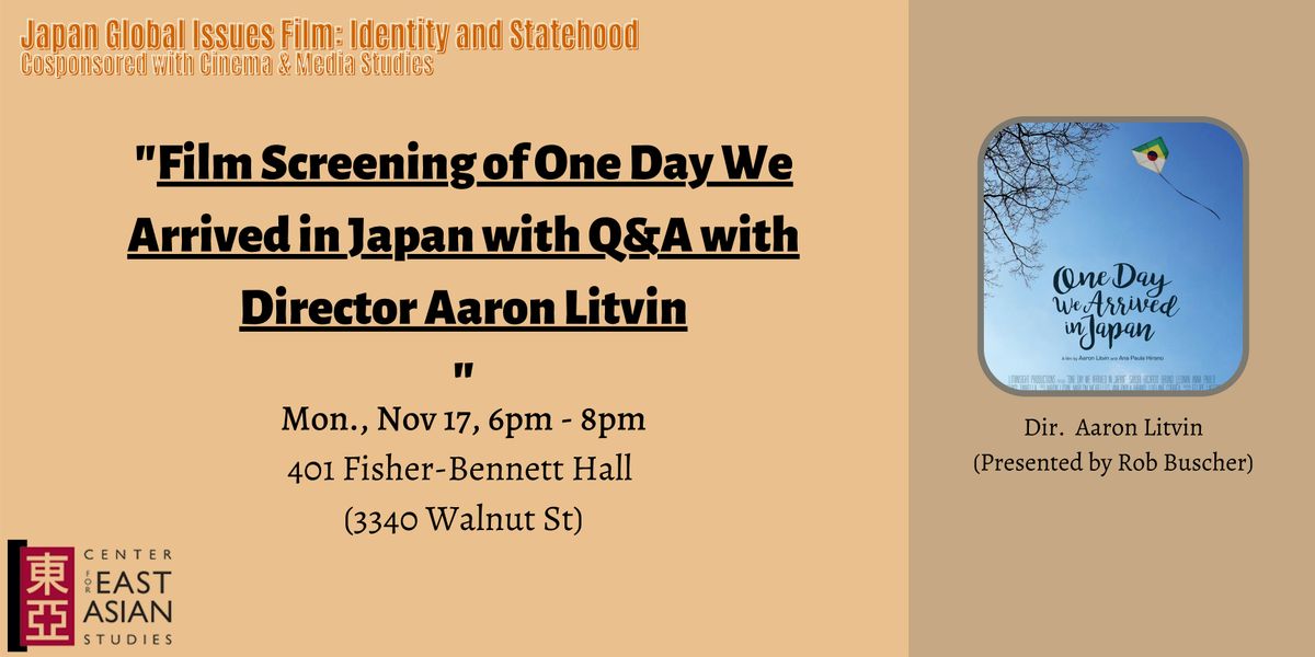 Film Screening of One Day We Arrived in Japan