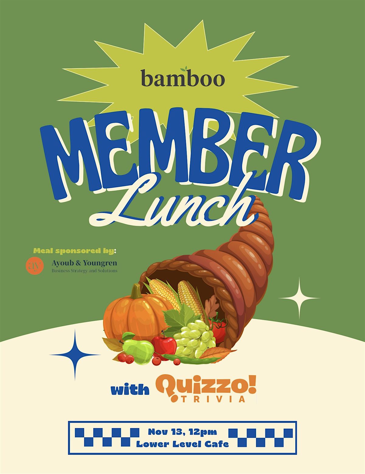 Bamboo Friendsgiving Member Lunch with Quizzo Trivia