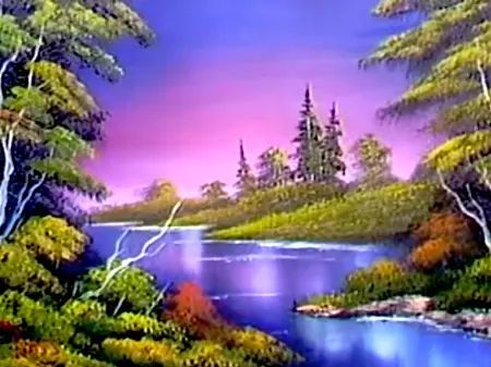 Bob Ross Paint Night - Blue River