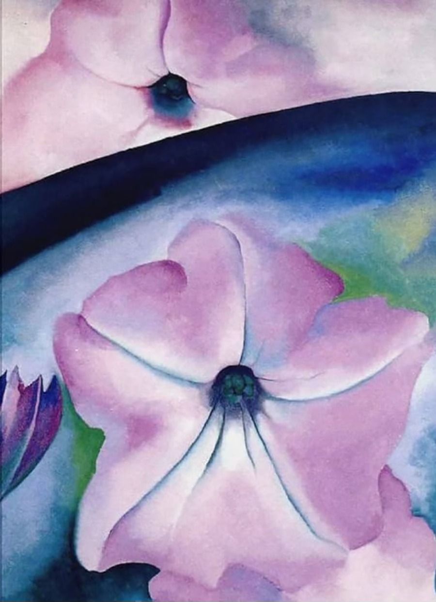 Watercolor Basics: Dive into a world of color and creativity, Georgia O\u2019Keeffe\u2019s \u201cPetunia no. 2\u201d wit