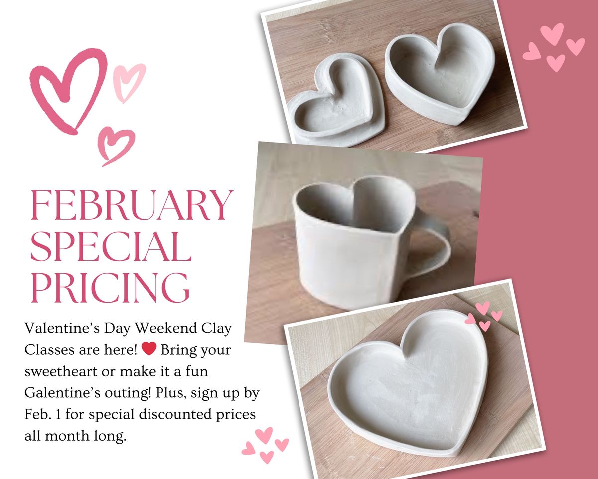 Valentine's Day Weekend Clay Fun!