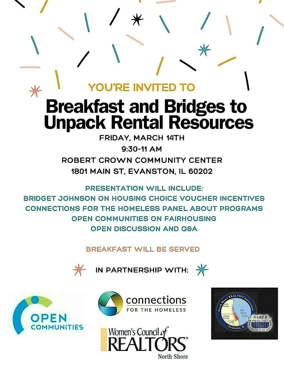 Breakfast & Bridges to Unpack Rental Resources