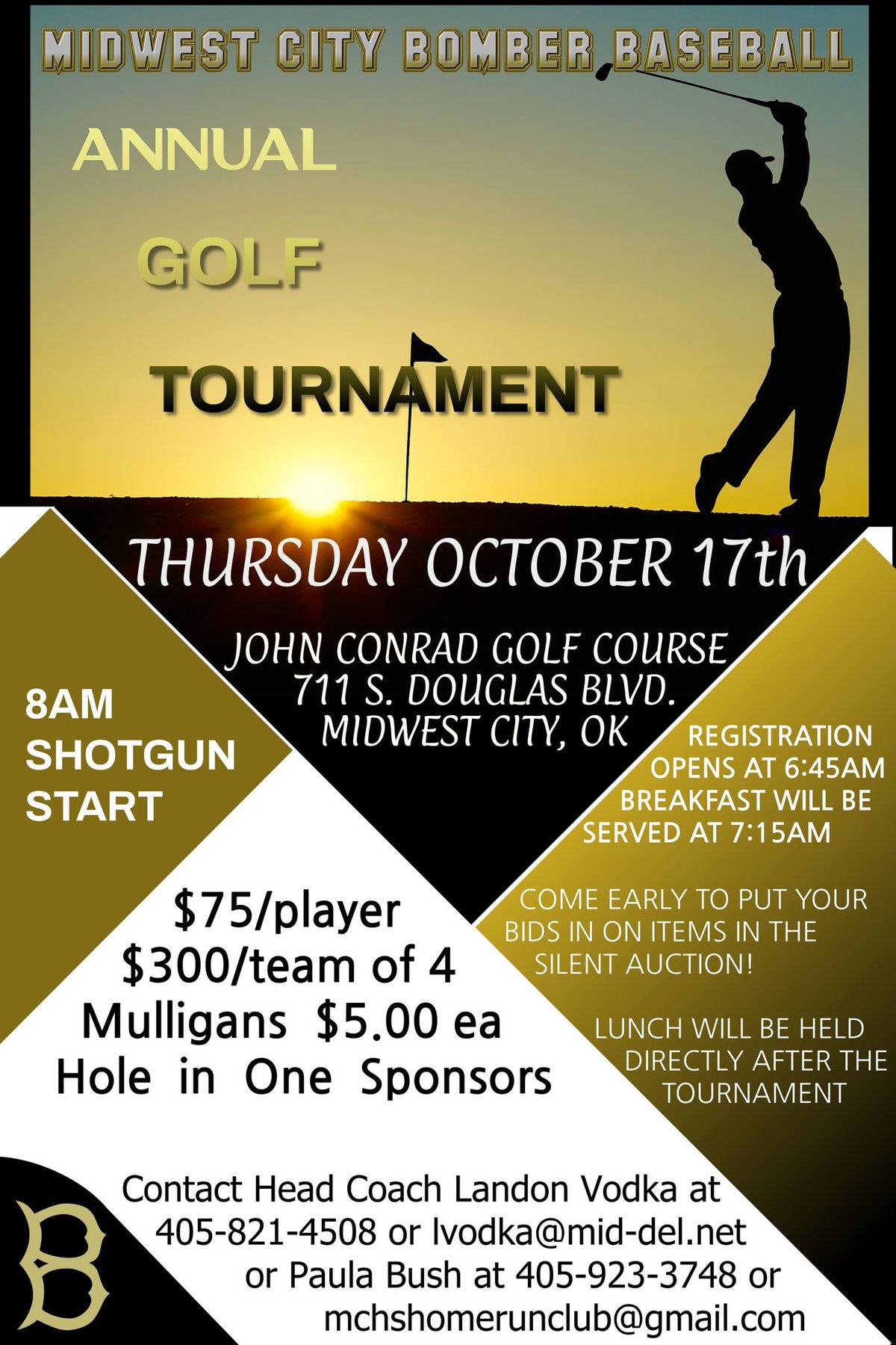 Annual Golf Tournament Fundraiser