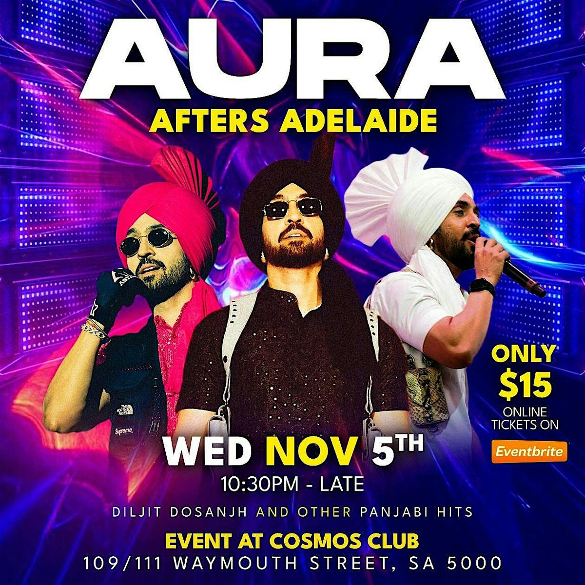 Diljit Dosanjh AURA After Party - Adelaide