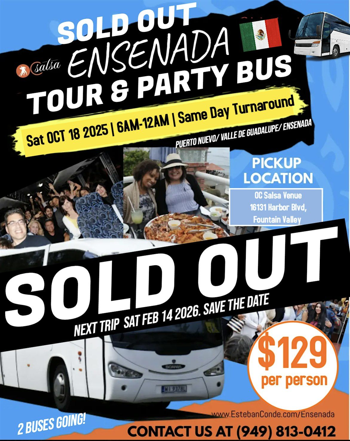 Ensenada Mexico Party Bus & Tour