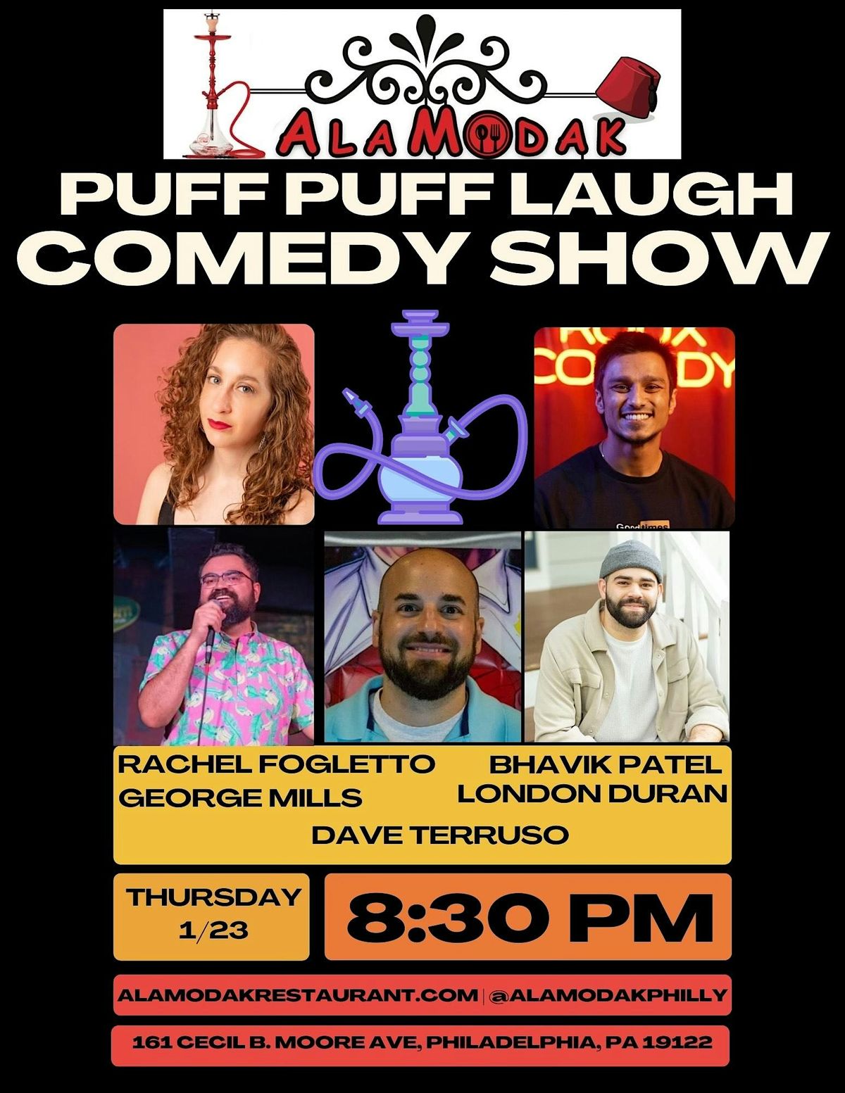 Comedian show at Alamodak on Thursday night  Jan 23th