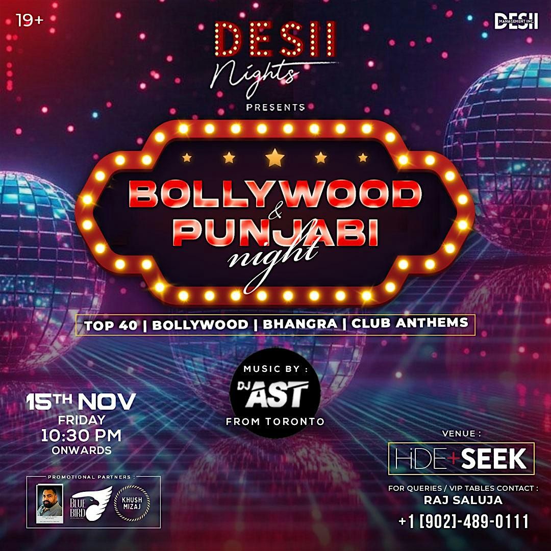 BOLLYWOOD X PUNJABI NIGHT | 15TH NOV | DJ AST | HIDE+SEEK