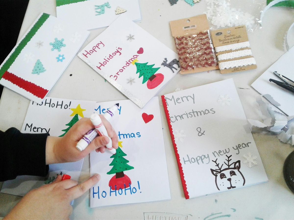 Making Christmas Cards, All ages are Welcome, Kids and Adults