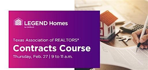 TAR Contracts Course hosted by Legend Homes