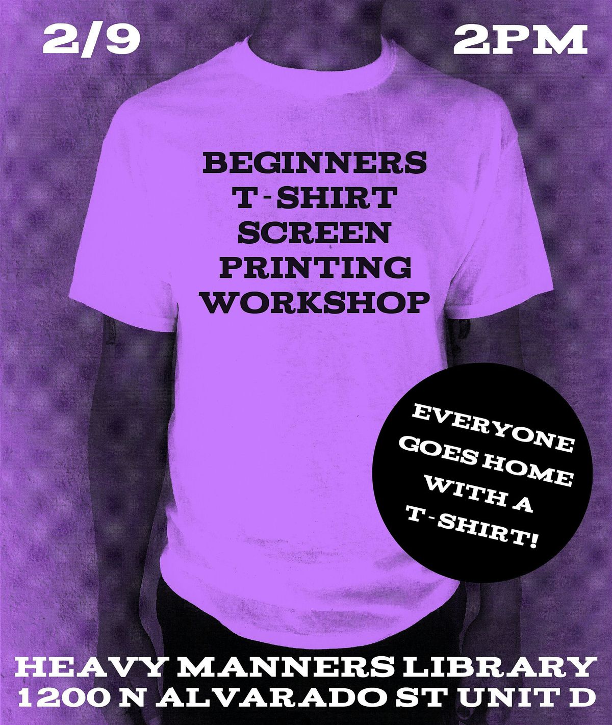 Beginners T-shirt Screen Printing Workshop (2\/9)