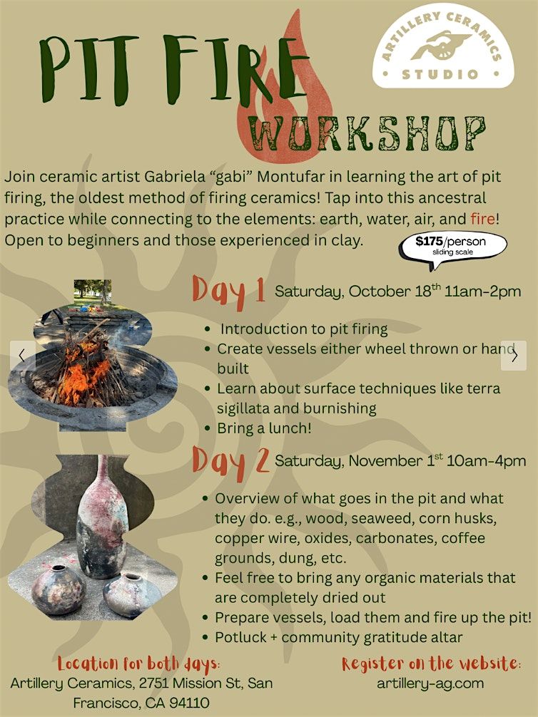 Pit Firing Your Pottery + Community Gratitude Altar with Potluck Date