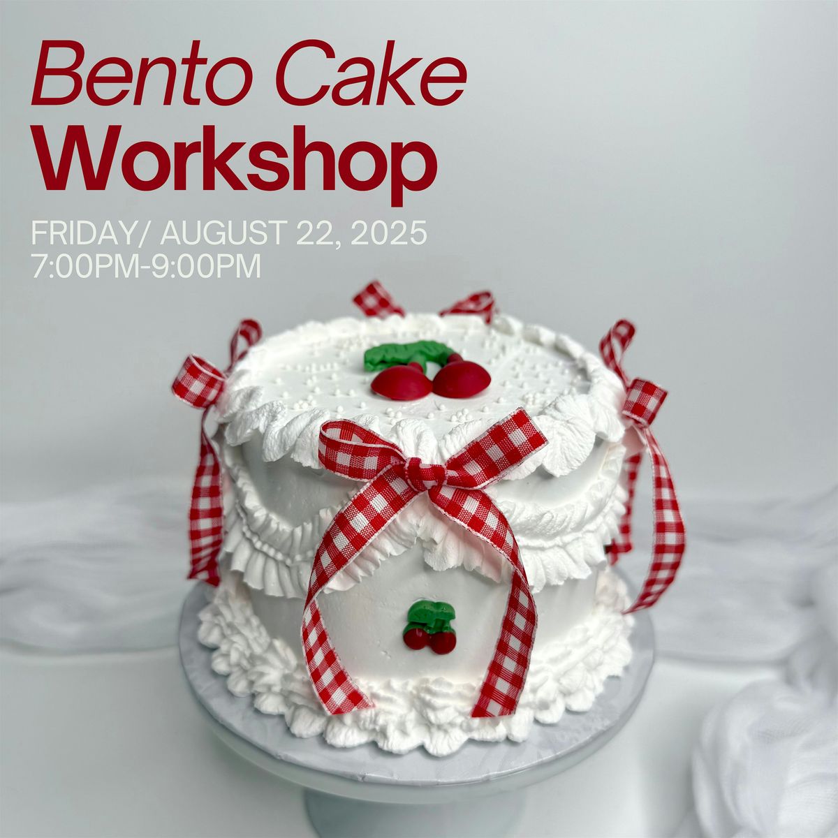 Cherry Bento Cake Workshop\u2728