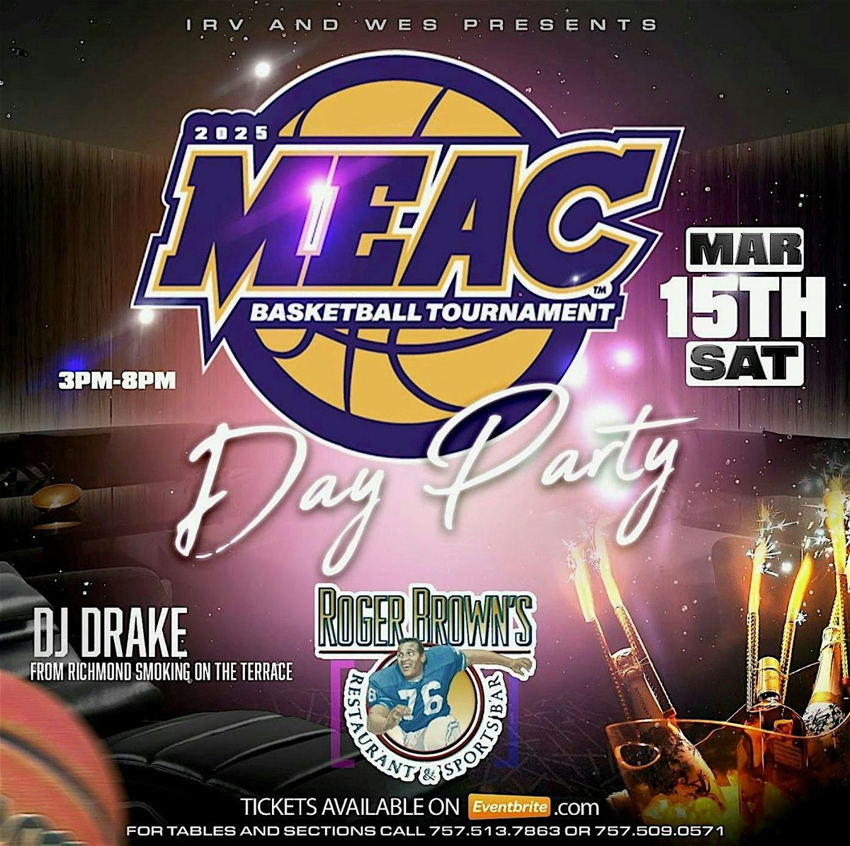 IRVING AND WES 2025 MEAC DAY PARTY